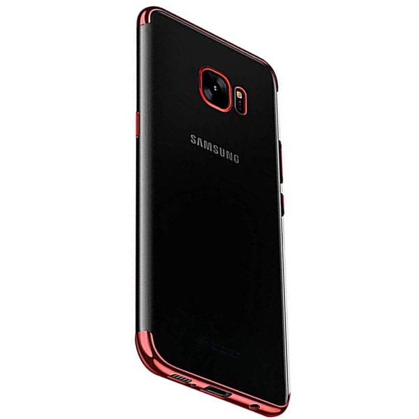 Skyddande Silikonskal (FLOVEME) - Samsung Galaxy S7 EDGE Blå