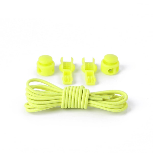 Praktiske elastiske snørebånd med snøre (flere farver) Grön