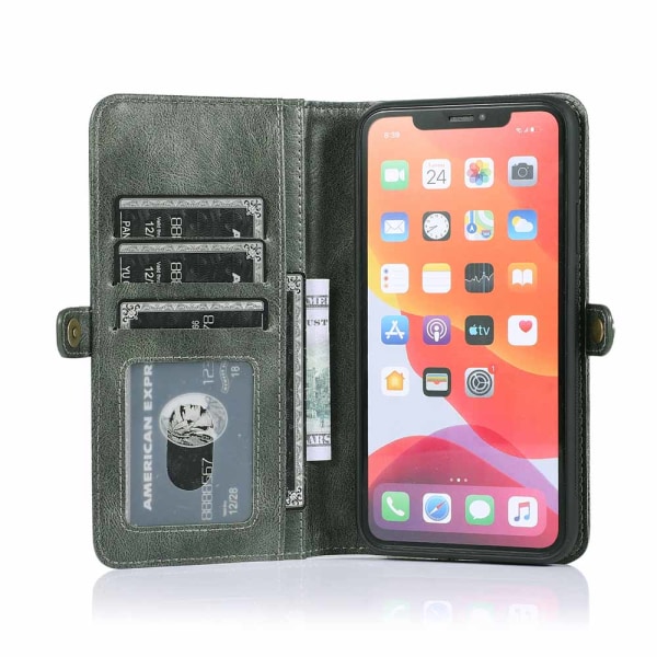 Praktisk lommebokdeksel - iPhone 11 Pro Brun