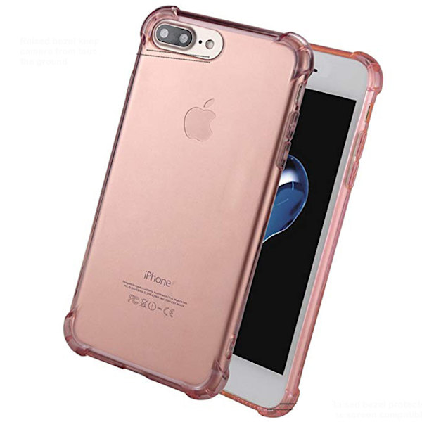 iPhone 8 Plus - Stilrent Stötdämpande Skal Transparent/Genomskinlig