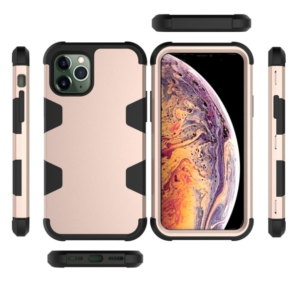 iPhone 11 Pro Max - Elegant Smart Skal (LEMAN) Roséguld/Grå