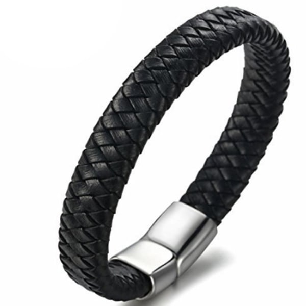 Stilrent Hållbart PU-Läder Armband Brun 21CM