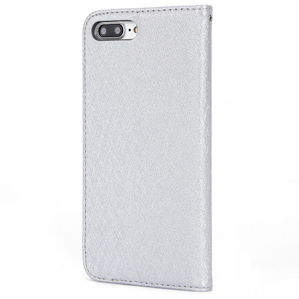 Genomt�nkt Pl�nboksfodral - iPhone 8 Plus Grön