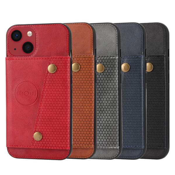 Skal med Kortfack - iPhone 14 Svart