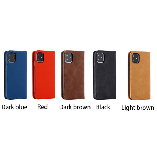 Smart Wallet Cover - iPhone 11 Mörkbrun