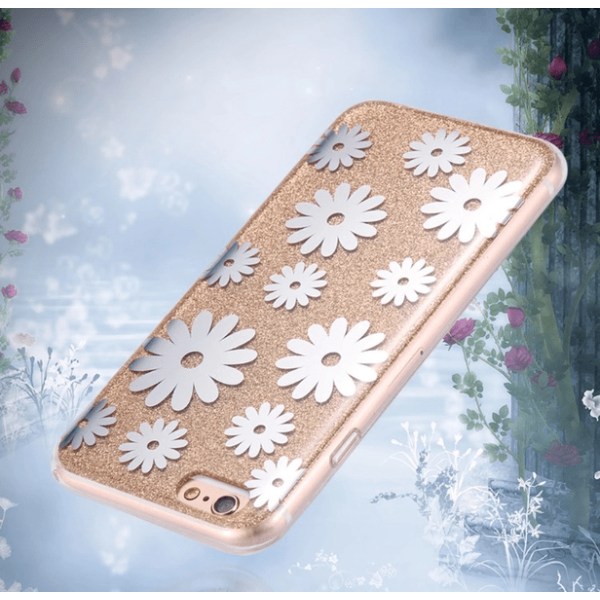 iPhone 6/6S Stilig Crystalflower-deksel fra FLOVEME ORIGINAL Silver