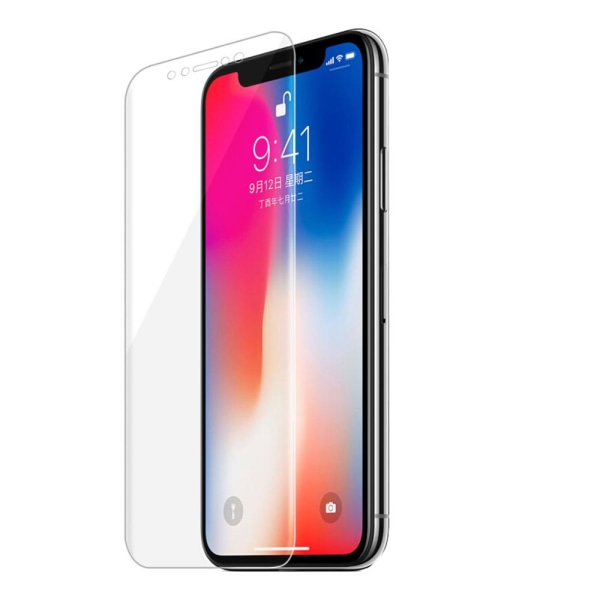 iPhone 12 Pro Max 2-PACK pehmeä muovattava näytönsuoja PET 9H 0,2mm Transparent/Genomskinlig