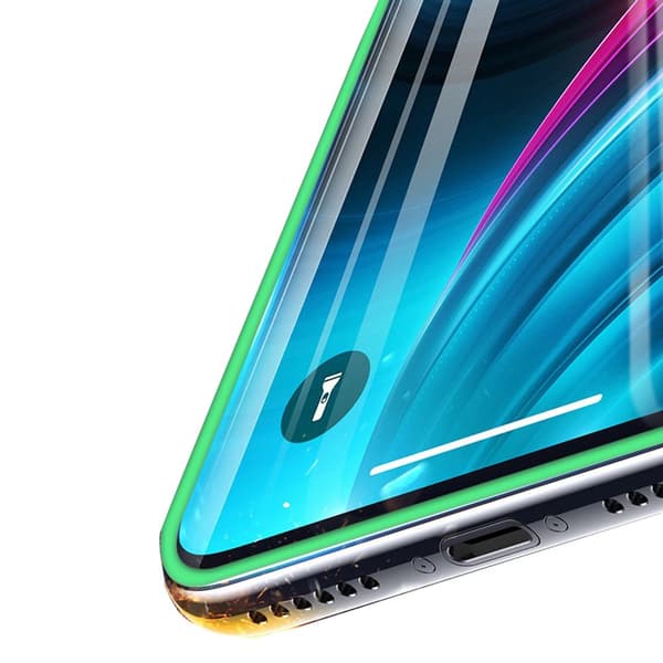 iP 15 pro max Skjermbeskytter Selvlysende Ram 9H 0,3mm Självlysande
