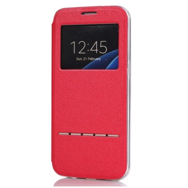 Stilfuldt etui med smart funktion - LG G5 Röd Röd