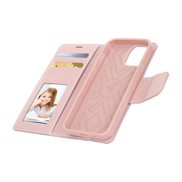 Praktiskt HANMAN Plånboksfodral - iPhone 14 Plus Marinblå