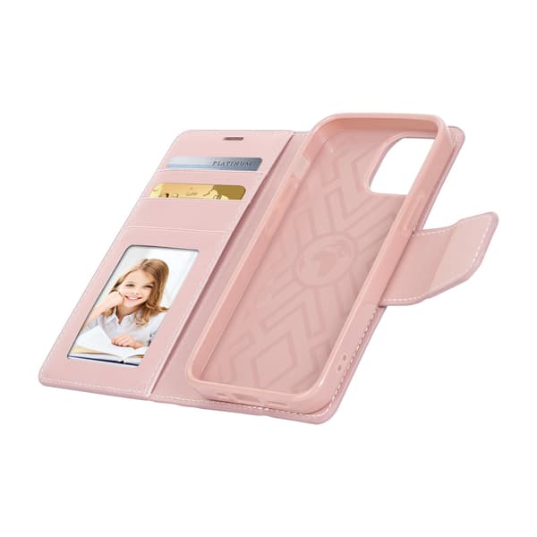 Praktiskt HANMAN Plånboksfodral - iPhone 14 Plus Svart