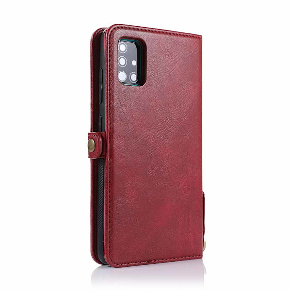 Effektfullt Plånboksfodral - Samsung Galaxy A51 Brun