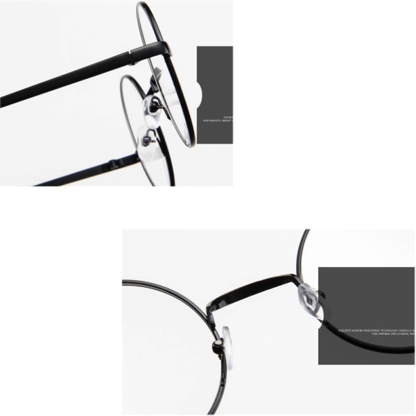 Fleksible nærsynede læsebriller (-1,0 til -6,0) Svart -6.0