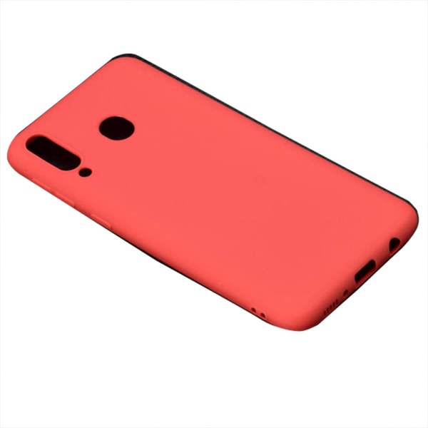 Robust mat silikone cover - Samsung Galaxy A40 Röd