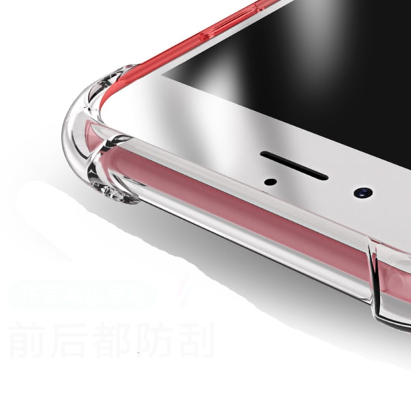 iPhone 8 Plus - Stilig støtdempende deksel Transparent/Genomskinlig