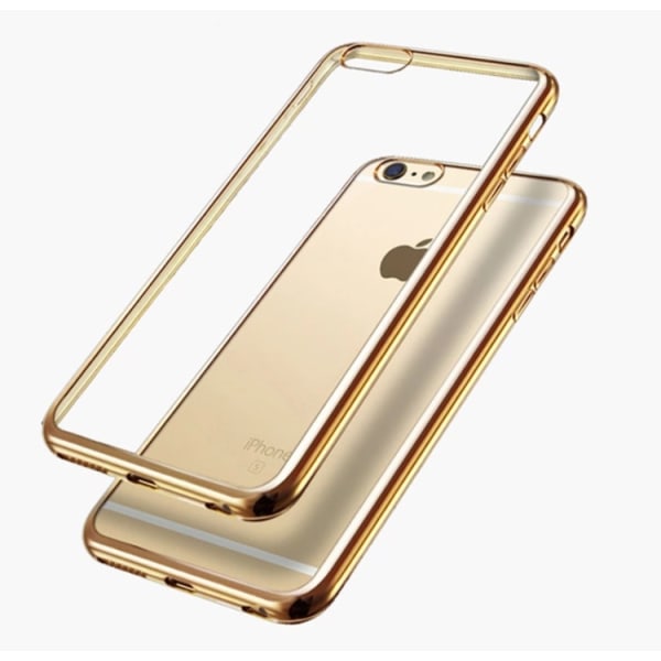 iPhone X - Exklusivt Praktiskt Silikonskal Från HUTECH Guld