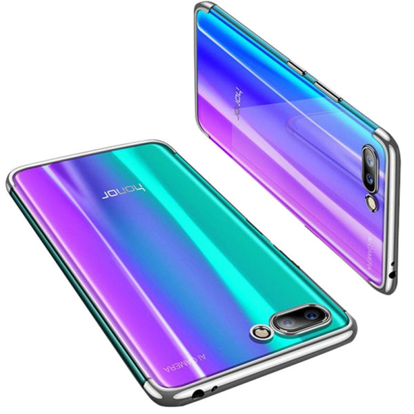 Käytännöllinen älykäs silikonisuoja (FLOVEME) - Huawei Y6 2018 Roséguld
