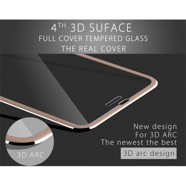 iPhone 6/6S HuTech (3-PACK) Näytönsuoja-FULL COVER 3D RAM-muistilla Guld