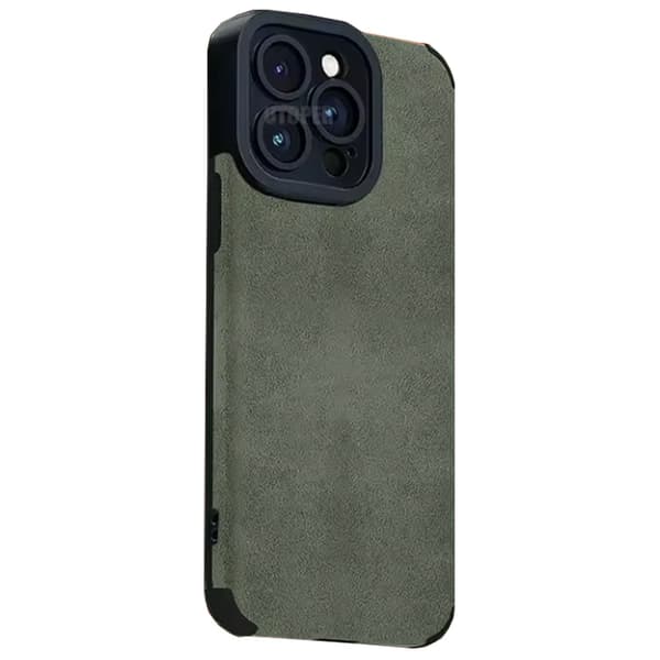iPhone 16 Pro  Silikonskal med Kameraskydd i Premiumdesign Khaki