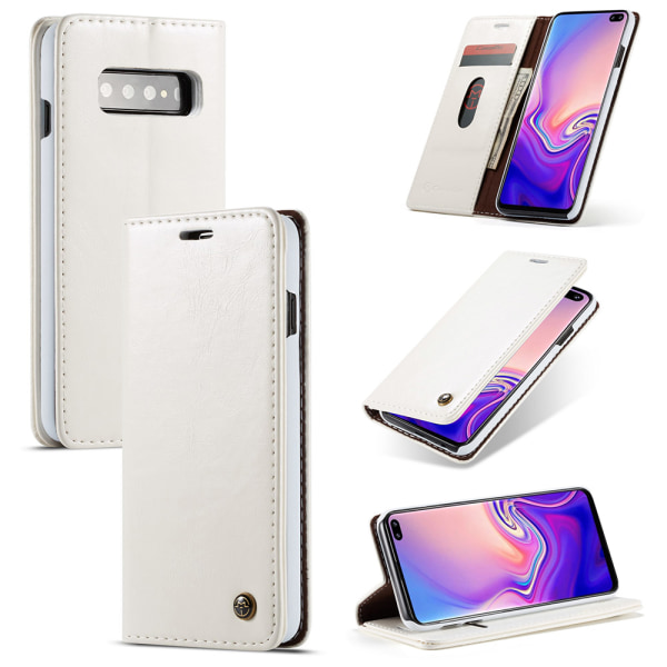 Samsung Galaxy S10 - Praktiskt Plånboksfodral (CASEME) Brun