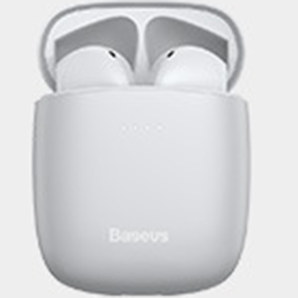 Komfortable Baseus W04 Pro Bluetooth-hovedtelefoner Vit