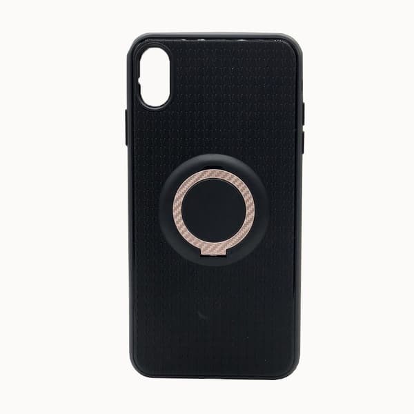 Skyddsskal med Ringholder (FLOVEME) för iPhone XS Max Rosaröd