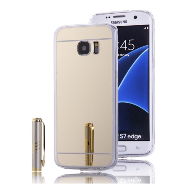 S6 Edge Spegelskal SVART