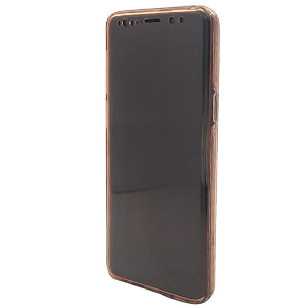 Samsung A6 Plus - Dubbelsidigt Silikonskal TOUCHFUNKTION Svart