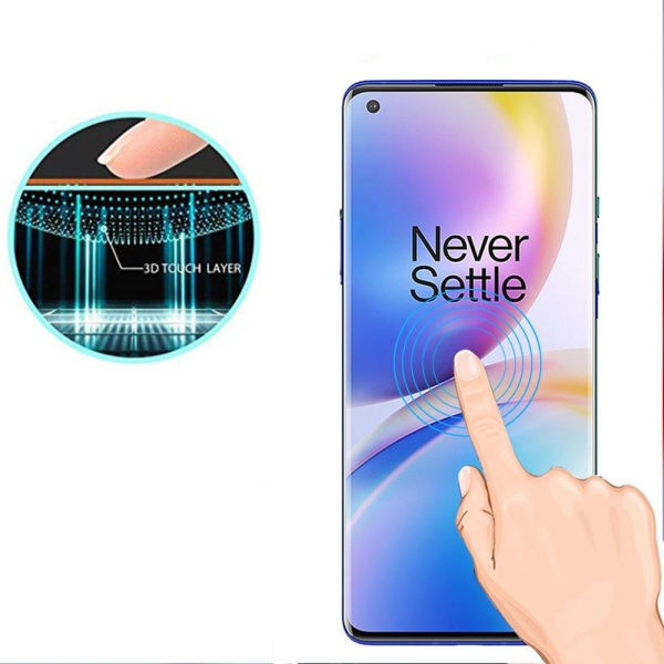 2-PACK Sk�rmskydd 3D 0,3mm OnePlus 8 Pro Transparent/Genomskinlig