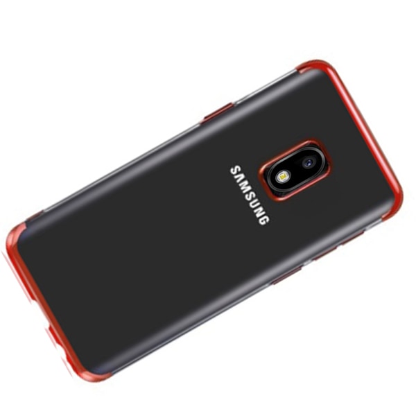 Samsung Galaxy J3 2017 - Ainutlaatuinen Floveme-silikonikotelo Roséguld