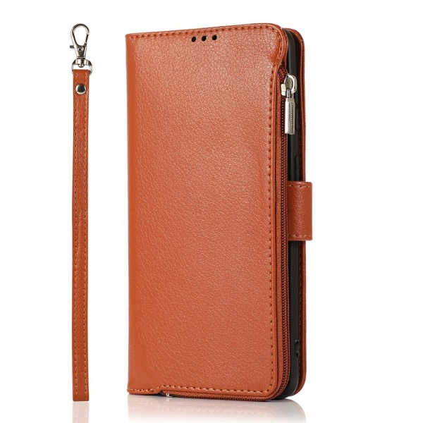 Romslig og stilig lommebokdeksel - Samsung Galaxy S21 Brun