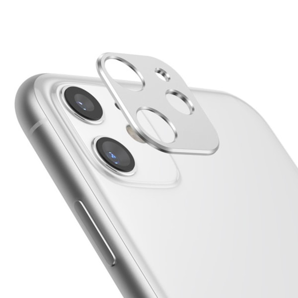 Ultratynn avansert kameralinsebeskytter Al Alloy iPhone 11 Silver