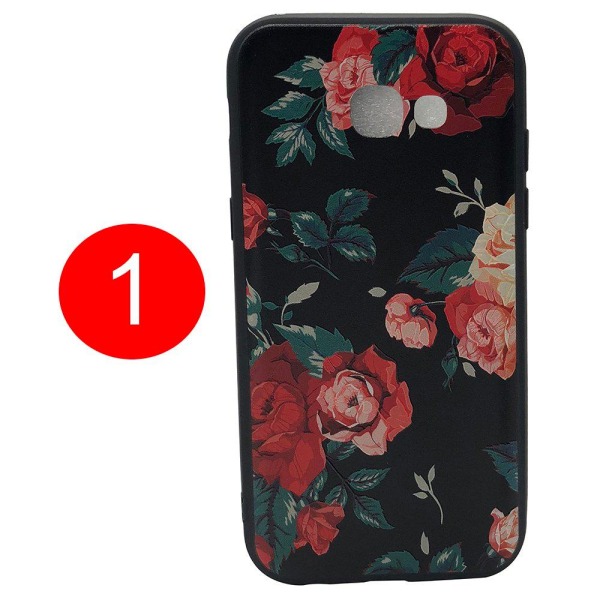 LEMAN cover med blomstermotiv til Samsung Galaxy A5 2017 5