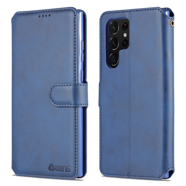 Ammattimainen lompakkokotelo - Samsung Galaxy S22 Ultra Blå
