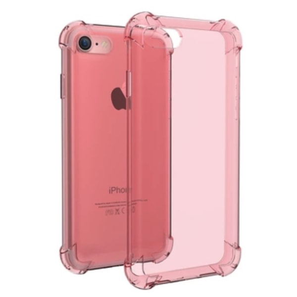 iPhone 7 - Stilfuldt eksklusivt praktisk silikonecover Drop-sikkert Rosa