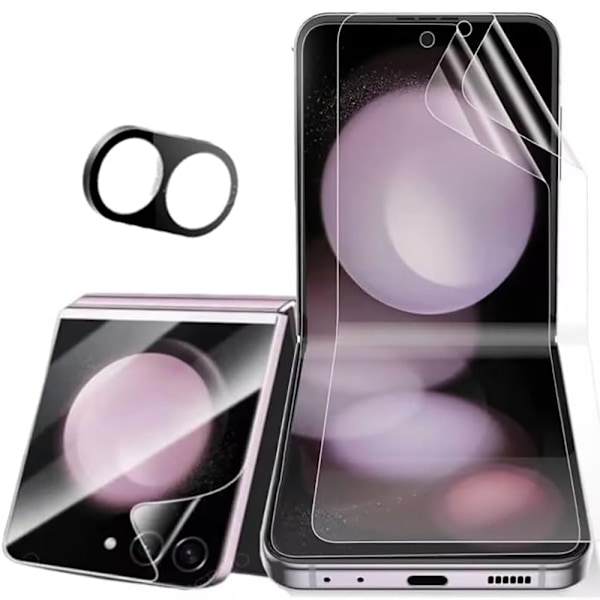 Skydda Din Z Flip 6 - 4in1 Hydrogel & 2.5D Kameralinsskydd