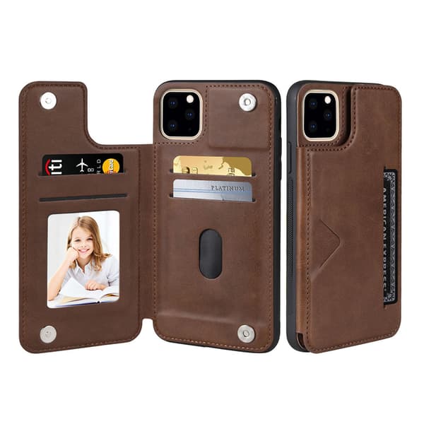 Praktisk etui med kortholder - iPhone 14 Pro Mörkblå
