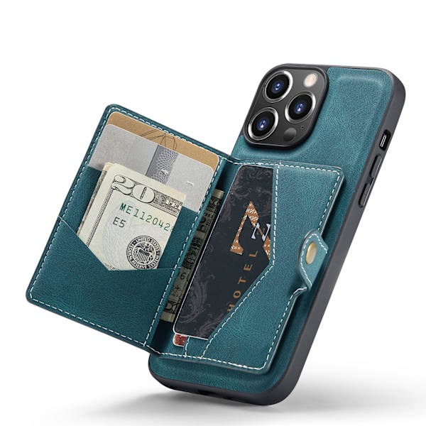 Stilsäkert Skal med Korthållare - iPhone 14 Pro Max Svart