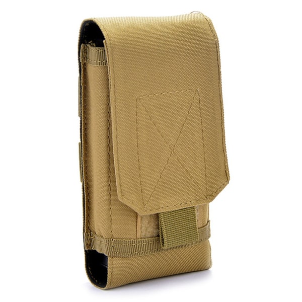 Praktisk bæltetaske til mobiltelefoner (størrelse L/XL) Grå Kamouflage