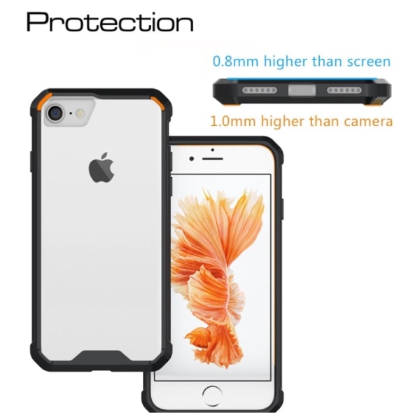 Tyylikäs käytännöllinen hybridikotelo Floveme iPhone 8:lta (MAX PROTECTION) Grön
