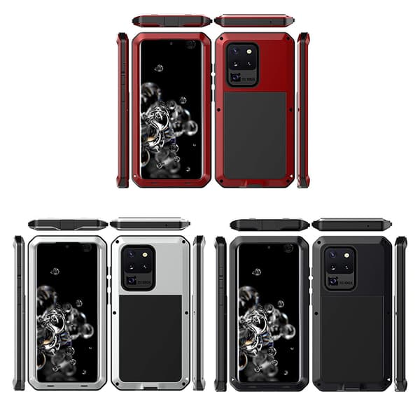 Samsung Galaxy S20 Ultra - Stilig støtsikker deksel Silver