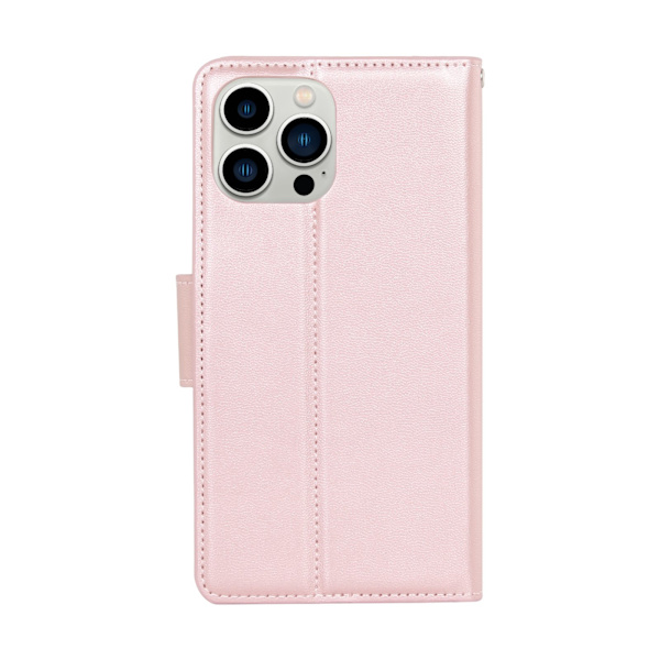 iPhone 15 pro max - Elegant Plånboksfodral Rosa guld