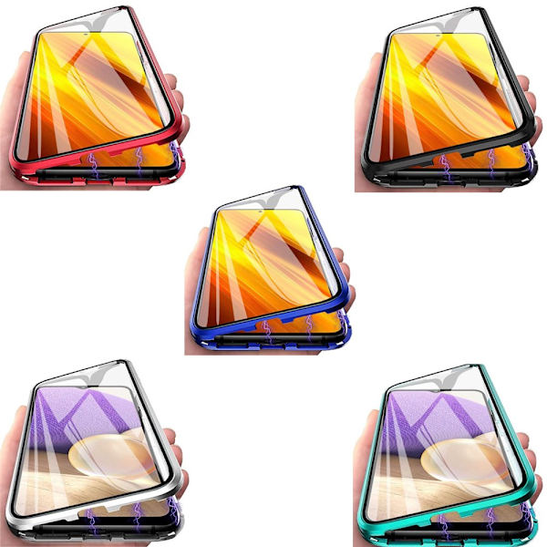 Dobbeltsidet magnetisk cover - Samsung Galaxy A22 5G Svart