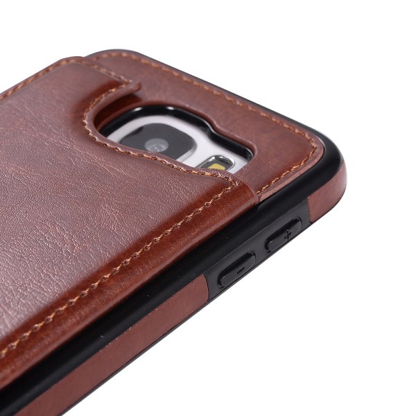 Stilig lommebokdeksel (M-Safe) for Samsung Galaxy S7 Roséguld