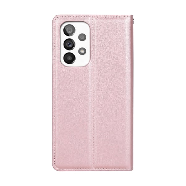 Praktiskt Plånboksfodral (HANMAN) - Samsung Galaxy A33 5G Rosaröd