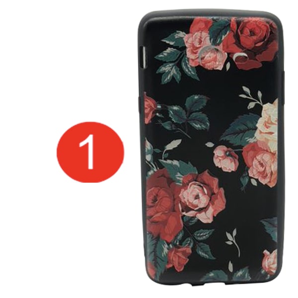 LEMAN cover med blomstermotiv til Samsung Galaxy J3 2017 5