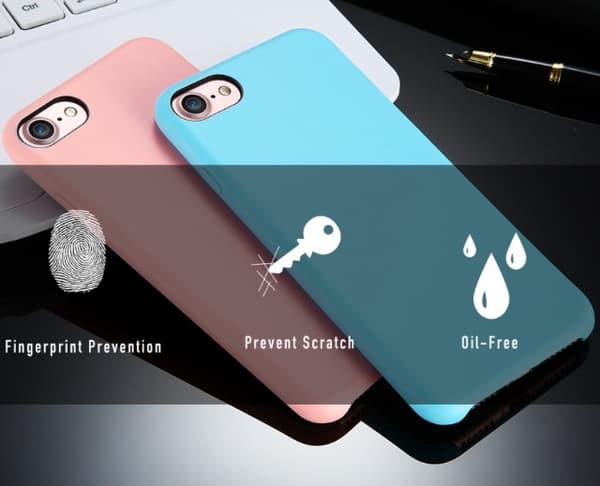 iPhone 8 Plus - Praktiskt Stötdämpande Robust Skal från Dr. Case Blå
