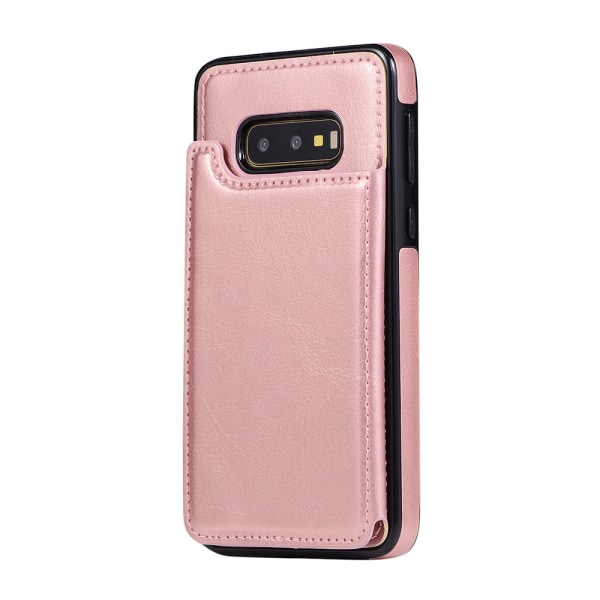 Elegant Skal med Kortfack - Samsung Galaxy S10e (NKOBEE) Svart