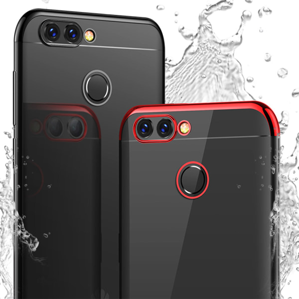 Kraftig silikonbeskyttelsesdeksel - Huawei P Smart 2018 Röd