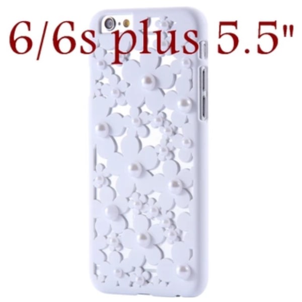 IPHONE 6 /6s plus FLOVEME LUXURY Flower Pearl skal Lila